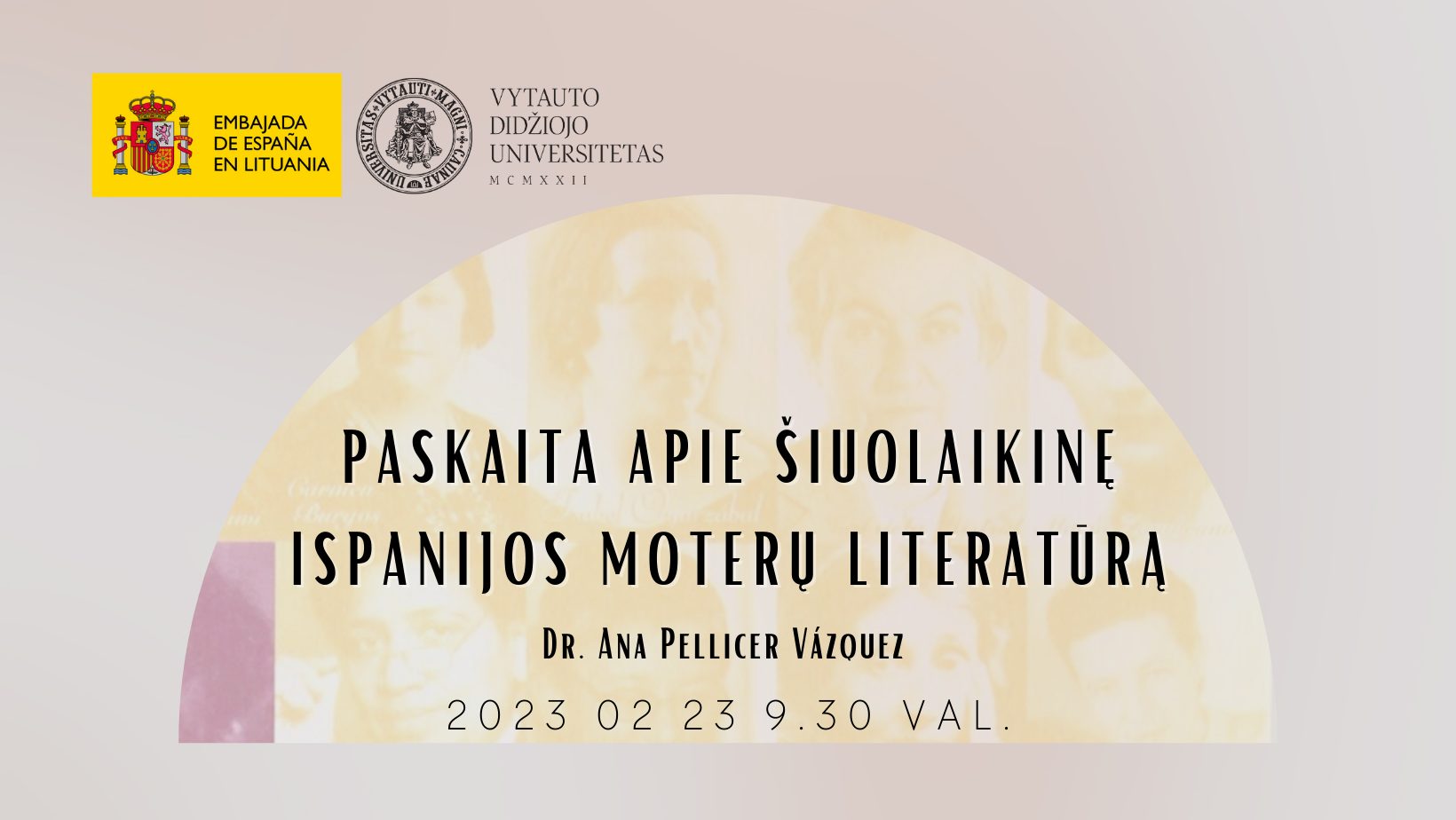 Vyks Paskaita Apie šiuolaikinę Ispanijos Moterų Literatūrą | VDU